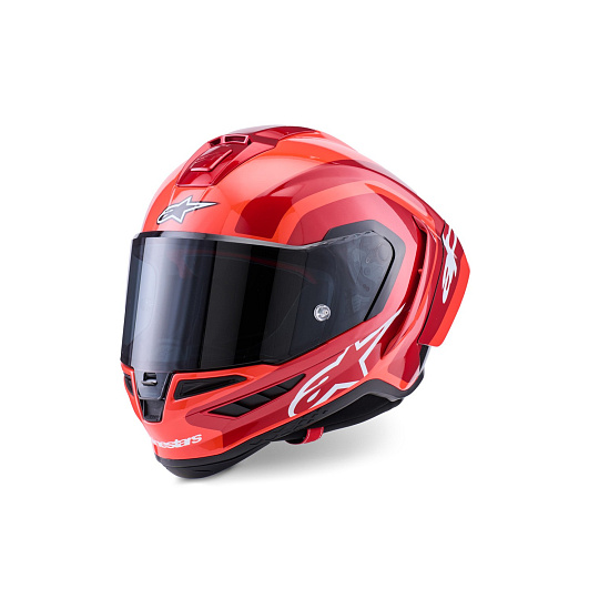 přilba SUPERTECH R10 ARIUS, ALPINESTARS (červená fluo/červená/karbon/bílá) 2026 přilba SUPERTECH R10 ARIUS, ALPINESTARS (červená fluo/červená/karbon/bílá) 2026