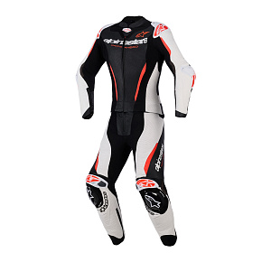 dvoudílná kombinéza STELLA GP-R7, ALPINESTARS, dámské (černá/bílá/červená fluo) 2027 dvoudílná kombinéza STELLA GP-R7, ALPINESTARS, dámské (černá/bílá/červená fluo) 2027