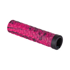 KELLYS Rukojeti KLS POISON SINGLE LockON, pink/black KELLYS Rukojeti KLS POISON SINGLE LockON, pink/black