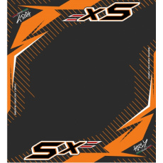 Koberec pod moto 80x100cm Hurly KTM SXF 4T černo/oranžový Koberec pod moto 80x100cm Hurly KTM SXF 4T černo/oranžový