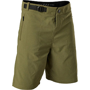Dětské cyklo šortky Fox Yth Ranger Short W/Liner Olive Green * Dětské cyklo šortky Fox Yth Ranger Short W/Liner Olive Green *