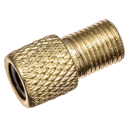 redukce se šroubením z galuskového ventilku (Presta) na auto ventilek (Schrader) vč. těsnění, OXFORD