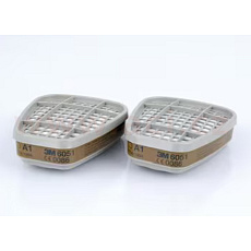 3M™ sada 2 kusů filtrů proti plynům a výparům řady 6000, provedení 6051, úroveň ochrany A1