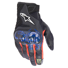 rukavice SMX-1 AIR 2 MONSTER FQ20 kolekce, ALPINESTARS (černá/červená/modrá/bílá/zelená) 2026