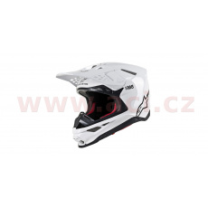 přilba SUPERTECH S-M8 SOLID 2021, ALPINESTARS (bílá lesklá) přilba SUPERTECH S-M8 SOLID 2021, ALPINESTARS (bílá lesklá)