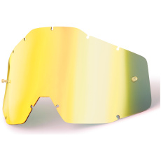 Náhradní plexi k brýlím 100% RACECRAFT/ACCURI/STRATA - zrcadlové zlaté