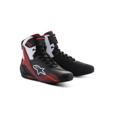 boty FASTER-4, ALPINESTARS (černá/bílá/tmavě červená) 2025