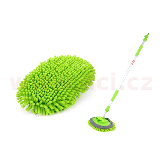 teleskopický průtokový kartáč na mytí auta z mikrovlákna 145-247 cm
