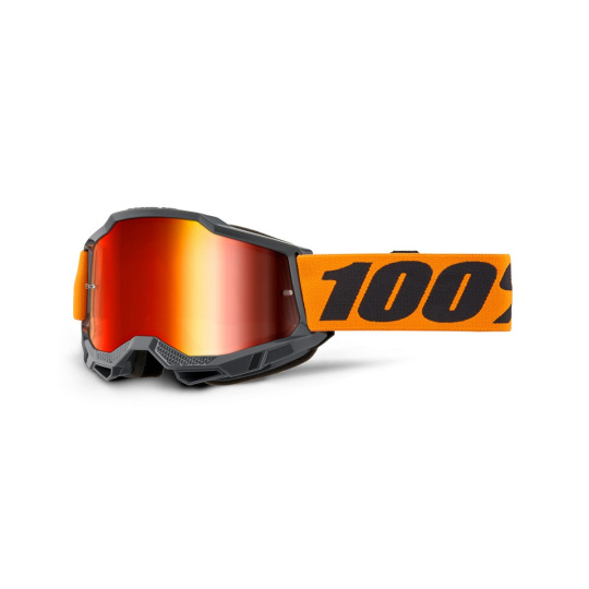 ACCURI 2, 100% brýle Orange, červené plexi