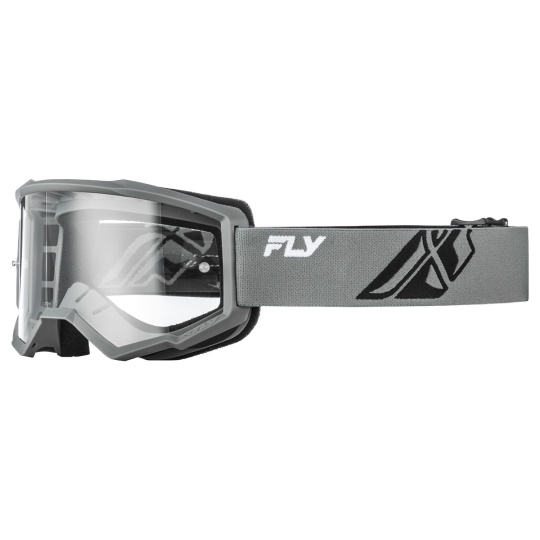 brýle FOCUS, FLY RACING - USA (šedé/černá - čiré plexi)