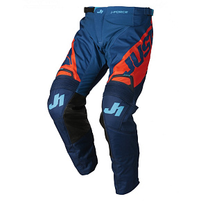 Moto kalhoty JUST1 J-FORCE VERTIGO modro/oranžové Moto kalhoty JUST1 J-FORCE VERTIGO modro/oranžové