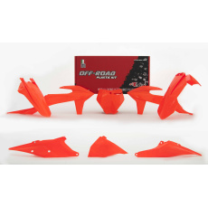 sada plastů KTM, RTECH (neon oranžová, 6 dílů, vč. L krytu vzduch filtru)