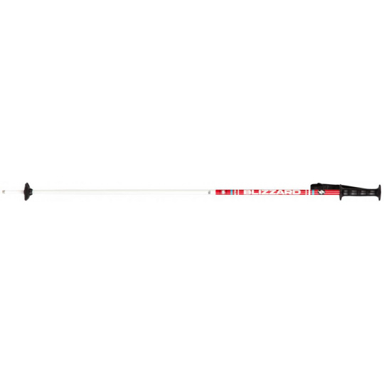 lyžařské hůlky BLIZZARD Race junior ski poles, white/red, AKCE