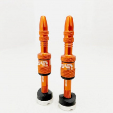 Quick Fill Tire Plasma Valves | 23-30mm Rim Depth | Set of 2 | Naranja