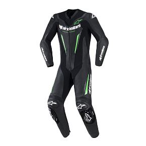 jednodílná kombinéza GP FORCE V2, ALPINESTARS (černá/zelená) 2027 jednodílná kombinéza GP FORCE V2, ALPINESTARS (černá/zelená) 2027