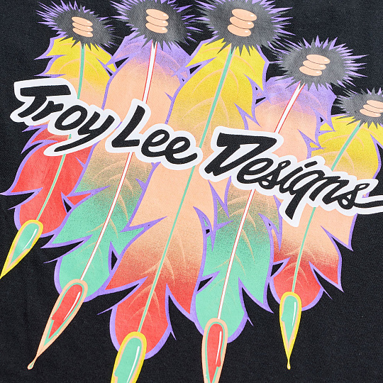 TLD TRIKO S KRÁTKÝM RUKÁVEM FEATHER BLACK / BLACK (70157102)