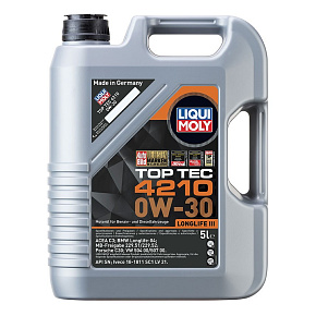 LIQUI MOLY Top Tec 4210 0W-30, syntetický motorový olej 5 l LIQUI MOLY Top Tec 4210 0W-30, syntetický motorový olej 5 l