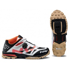 Pánské MTB tretry Northwave Enduro Mid Off White/Orange Pánské MTB tretry Northwave Enduro Mid Off White/Orange