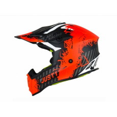 Moto přilba JUST1 J38 MASK matná neonově oranžovo/titanovo/černá Moto přilba JUST1 J38 MASK matná neonově oranžovo/titanovo/černá