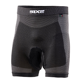 SIXS BT CC2L light boxerky s vložkou carbon černá SIXS BT CC2L light boxerky s vložkou carbon černá