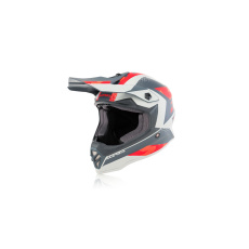 motokros přilba Acerbis Junior Steel červená/šedá motokros přilba Acerbis Junior Steel červená/šedá