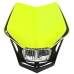 UNI přední maska včetně světla V-Face FULL LED, RTECH (neon žlutá/černá)