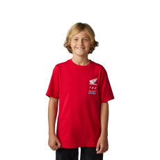 Dětské triko Fox Youth Fox X Honda Ss Tee Flame Red Dětské triko Fox Youth Fox X Honda Ss Tee Flame Red