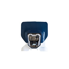 přední maska včetně LED světla HUSQVARNA, RTECH (modro-bílá)