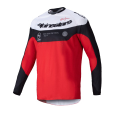 dres PRO-DURA, ALPINESTARS (černá/červená/bílá) 2025 dres PRO-DURA, ALPINESTARS (černá/červená/bílá) 2025