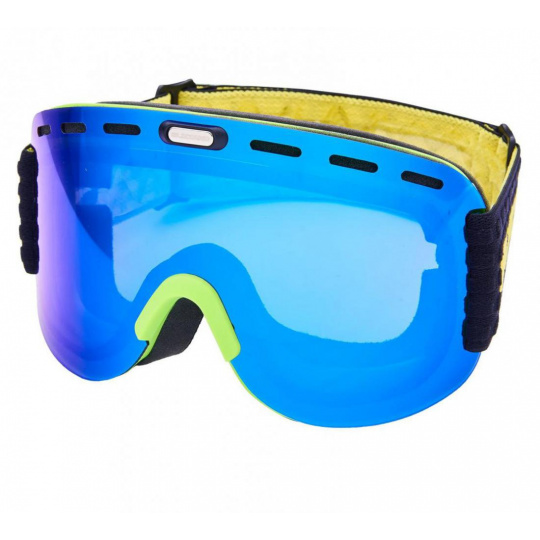 lyžařské brýle BLIZZARD Ski Gog. 922 MDAVZO, neon green matt, smoke2, blue mirror