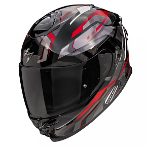 Moto přilba SCORPION EXO-GT SP CARBON AIR AUGUSTA černo/šedo/červená Moto přilba SCORPION EXO-GT SP CARBON AIR AUGUSTA černo/šedo/červená