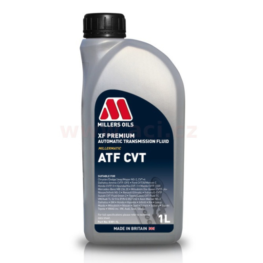 MILLERS OILS XF PREMIUM ATF CVT 1L