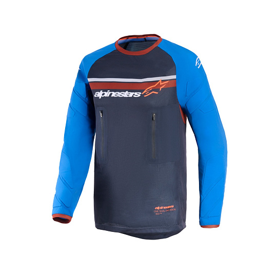 dres MAXDURA DUAL, ALPINESTARS (tmavě šedá/modrá/oranžová) 2026
