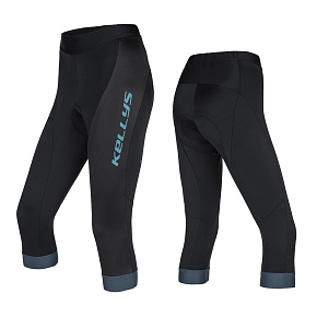 KELLYS Cyklokalhoty MADDIE 2 3/4 s vložkou blue - S KELLYS Cyklokalhoty MADDIE 2 3/4 s vložkou blue - S