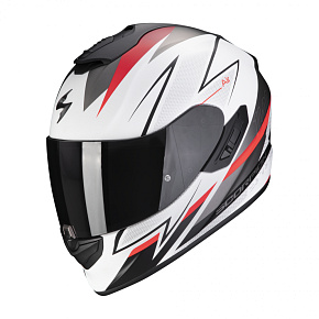 Moto přilba SCORPION EXO-1400 EVO AIR THELIOS matná bílo/červená Moto přilba SCORPION EXO-1400 EVO AIR THELIOS matná bílo/červená