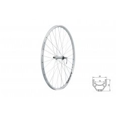 KELLYS Zapletené kolo přední KLS DRAFT V-brake F, 28/29", silver KELLYS Zapletené kolo přední KLS DRAFT V-brake F, 28/29", silver