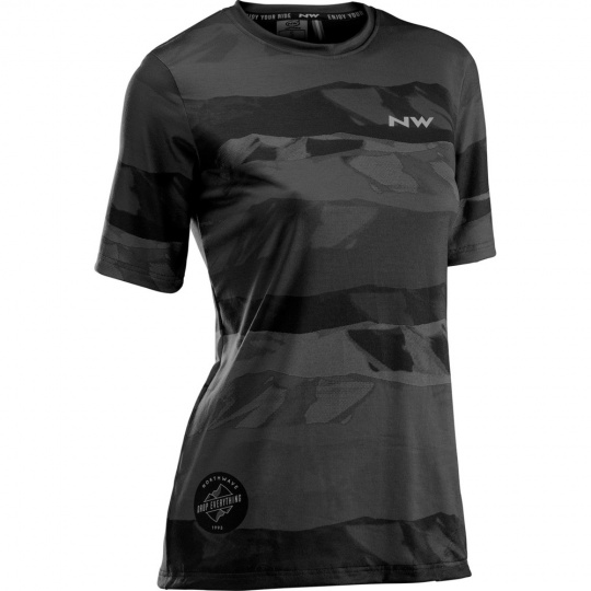 Dámský cyklo dres Northwave Xtrail Jrs S/S Black/Grey vel.: M