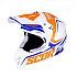 Moto přilba SCORPION VX-16 AIR ERNEE bílo/oranžovo/modrá