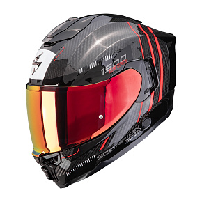 Moto přilba SCORPION EXO-1500 CARBON AIR ZITY černo/červená Moto přilba SCORPION EXO-1500 CARBON AIR ZITY černo/červená