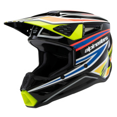 přilba S-M3 WURX, ALPINESTARS, dětská (černá/žlutá fluo/modrá/červená) 2025 přilba S-M3 WURX, ALPINESTARS, dětská (černá/žlutá fluo/modrá/červená) 2025