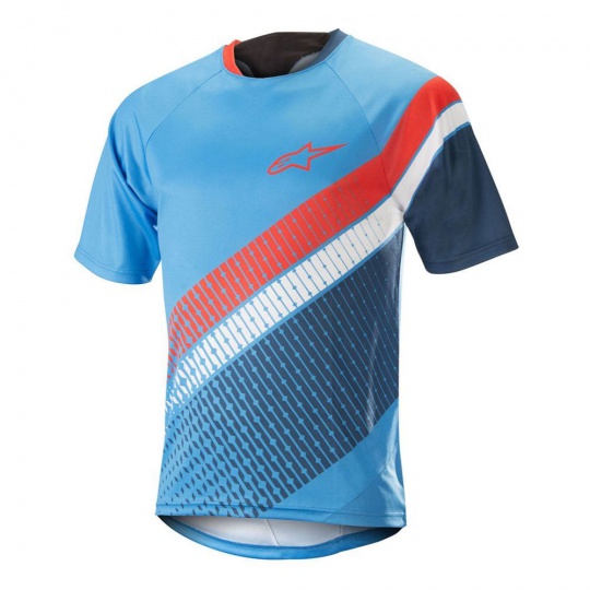 Alpinestars Predator SS Jersey - Bright Blue Poseidon Orange