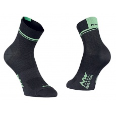 Pánské ponožky Northwave Logo 2 ocks Black/Lime Fluo Pánské ponožky Northwave Logo 2 ocks Black/Lime Fluo