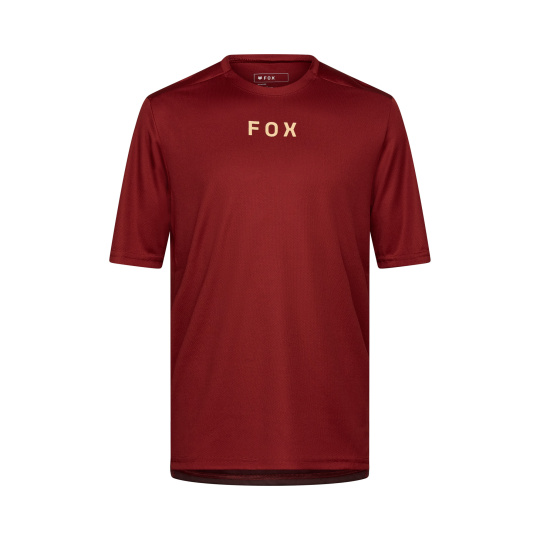 Pánský cyklo dres Fox Ranger Ss Jersey Wordmark  Rust