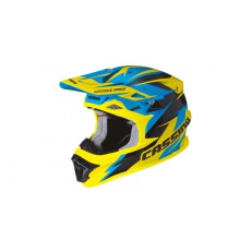 přilba Cross Pro, CASSIDA (modrá/žlutá fluo/černá) přilba Cross Pro, CASSIDA (modrá/žlutá fluo/černá)