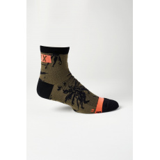 Cyklo ponožky Fox 4" Flexair Merino Sock Olive Green Cyklo ponožky Fox 4" Flexair Merino Sock Olive Green
