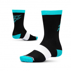 Ride Concepts Ride Every Day 8" ponožky - Black/Aqua Ride Concepts Ride Every Day 8" ponožky - Black/Aqua