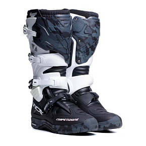 Moto boty TCX COMP EVO 2 MICHELIN černo/bílé camo Moto boty TCX COMP EVO 2 MICHELIN černo/bílé camo
