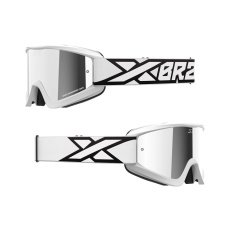 brýle EKS GOX zrcadlové sklo bílá/černá/stříbrná