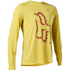 Pánský cyklo dres Fox Ranger Dr s Jersey Pear Yellow Pánský cyklo dres Fox Ranger Dr s Jersey Pear Yellow