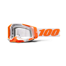 RACECRAFT 2, 100% brýle ORANGE, čiré plexi